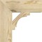 Ekena Millwork Merced Block Rough Sawn Bracket, Douglas Fir, 4"W x 14"D x 14"H BKT04X14X14MRC05RDF - alternate 2